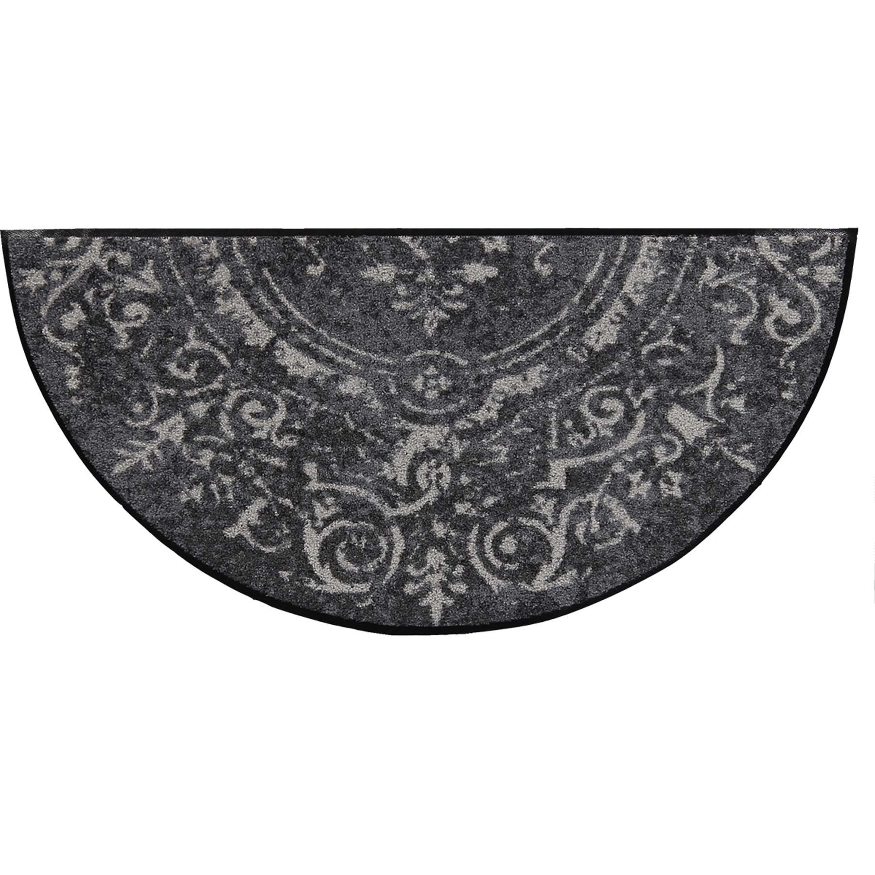 Fußmatte 42x85 Amira grey grau halbrund