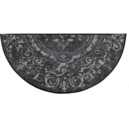 Fußmatte 42x85 Amira grey grau halbrund