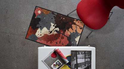 Eingangsmatte 50x75  Painters Mood rose-blue Rosa