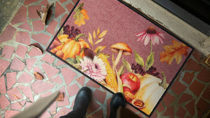 Eingangsmatte 50x75  Thanksgiving berry Beige