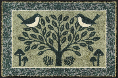 Eingangsmatte 50x75  Woodland Folk Hellgrau