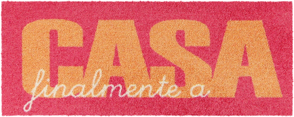 Fußabtreter klein 30x75  Casa Type pink-orange