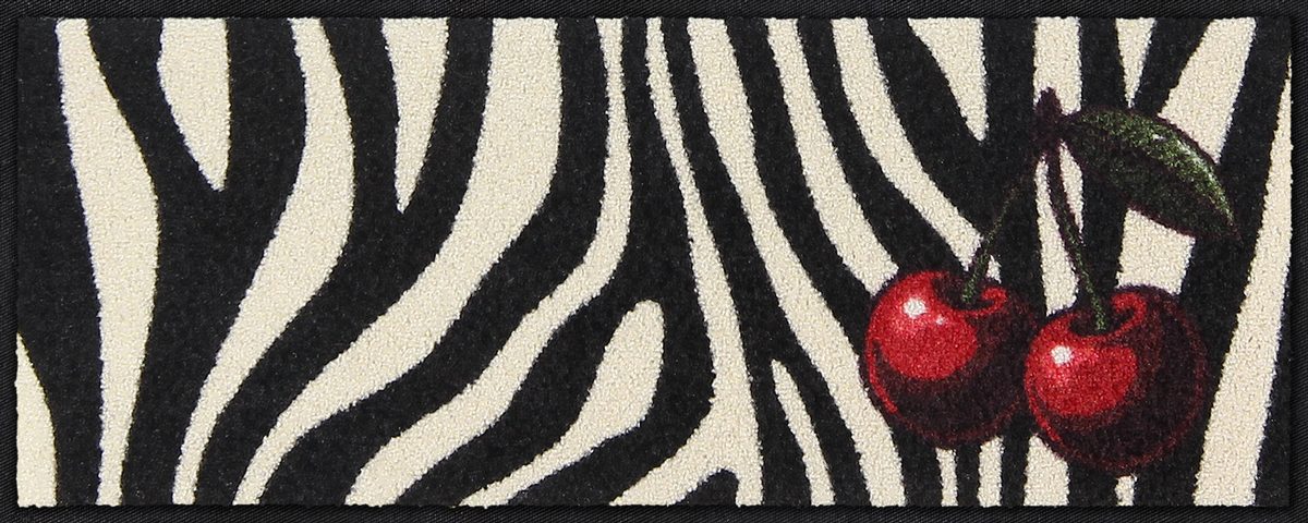 Fußabtreter klein 30x75  Cherry Cherry Zebra