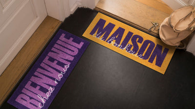 Fußabtreter klein 30x75 Maison Type orange-violet