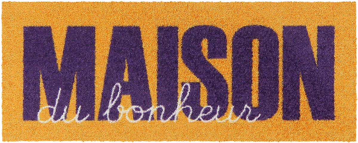 Fußabtreter klein 30x75  Maison Type orange-violet