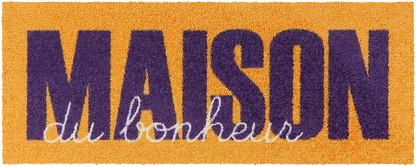 Fußabtreter klein 30x75  Maison Type orange-violet