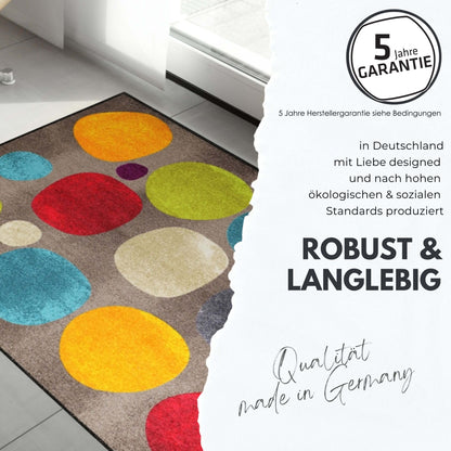 Fußabtreter klein 30x75  Maison Type orange-violet