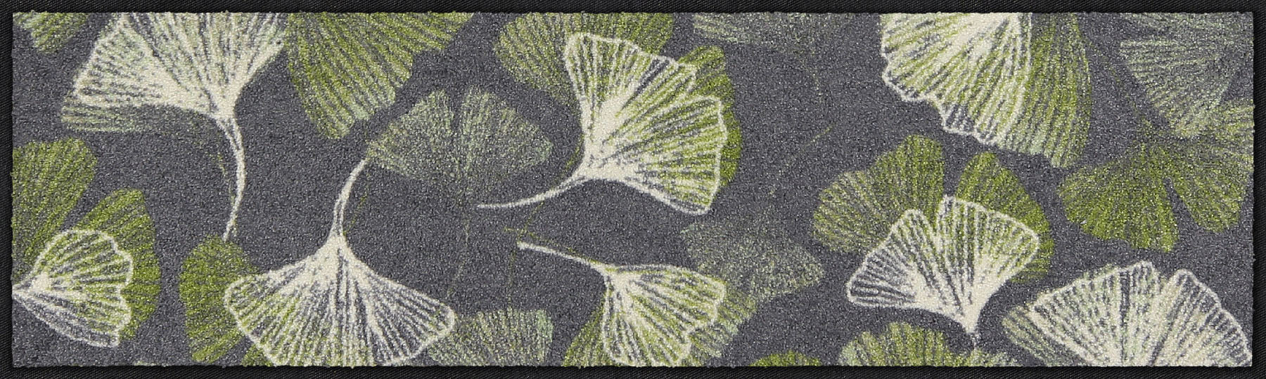 Läufer klein 30x100 Gingko Allover grey grau