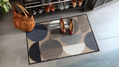 Fußmatte 50x75 Geo Rhythms beige blue