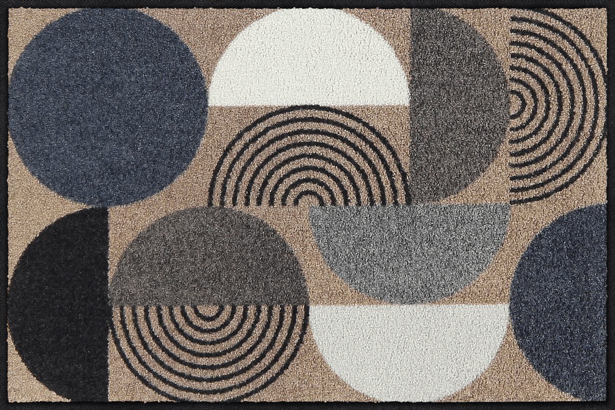 Fußmatte 50x75 Geo Rhythms beige blue