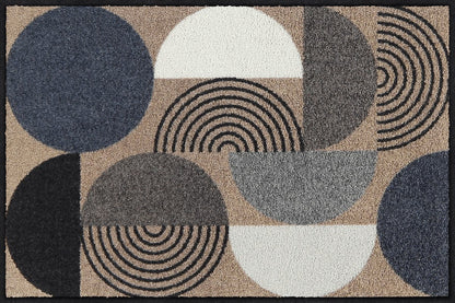 Fußmatte 50x75 Geo Rhythms beige blue