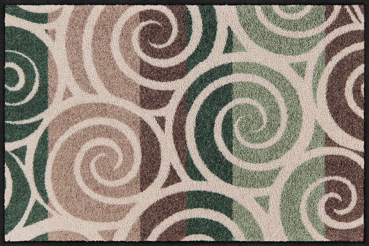 Fußmatte 50x75 Spiral Dance green