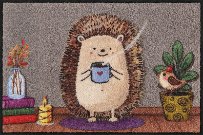 Fußmatte 50x75 Cozy Hedgy bunt