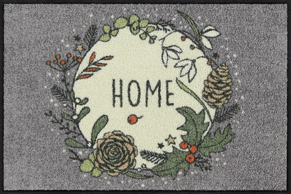 Fußmatte 50x75 Winter Home grey braun