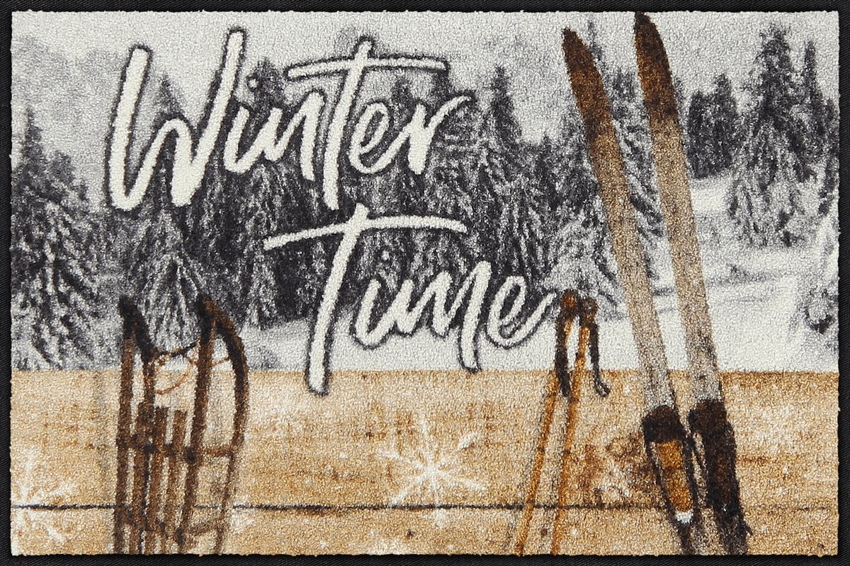 Fußmatte 50x75 Winter Memories blau