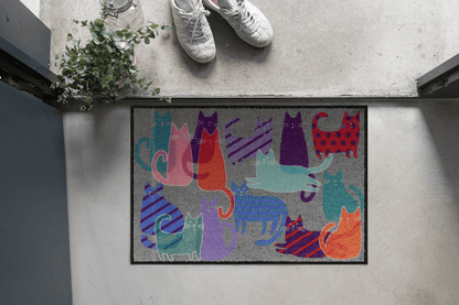 Fußmatte 50x75 Cats Meeting blau