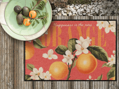Fußmatte 50x75 Happy Orange