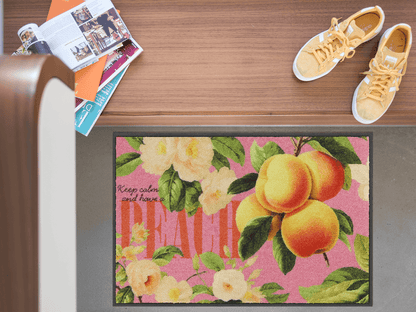 Fußmatte 50x75 Happy Peach grün