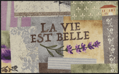 Fußmatte 75x120 La vie est belle lila