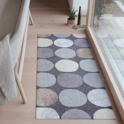 Teppichläufer 75x190 Dots pattern city chic grau