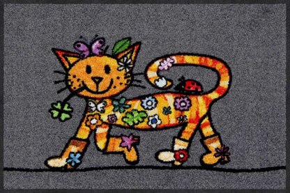 Fußmatte 50x75 Funky Cat grau
