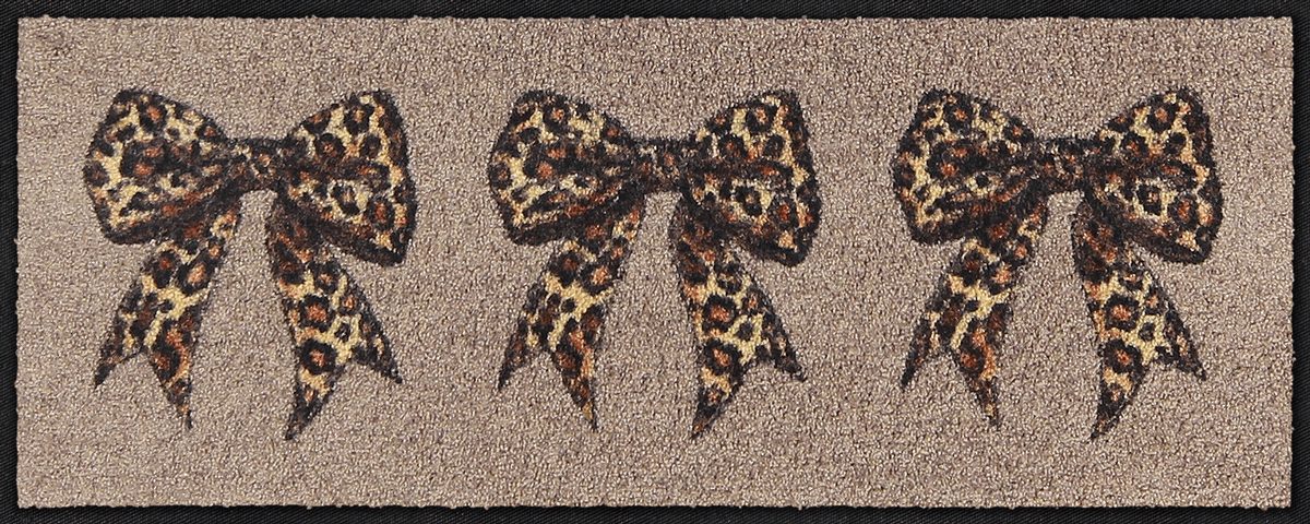 Fußmatte 30x75 Iconic Ribbon beige