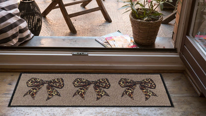 Fußmatte 30x75 Iconic Ribbon beige