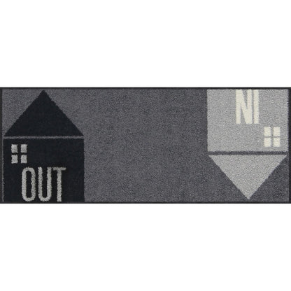 Fußabtreter klein 30x75 In and Out grau