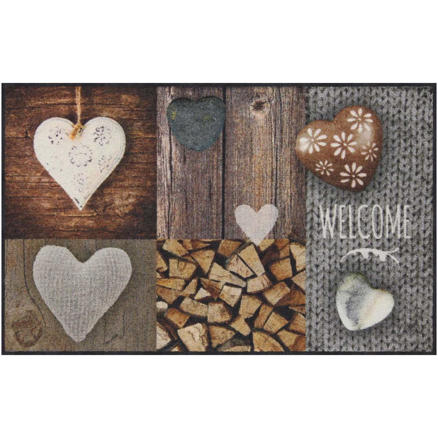 Fußmatte 75x120 Rosis Patch braun