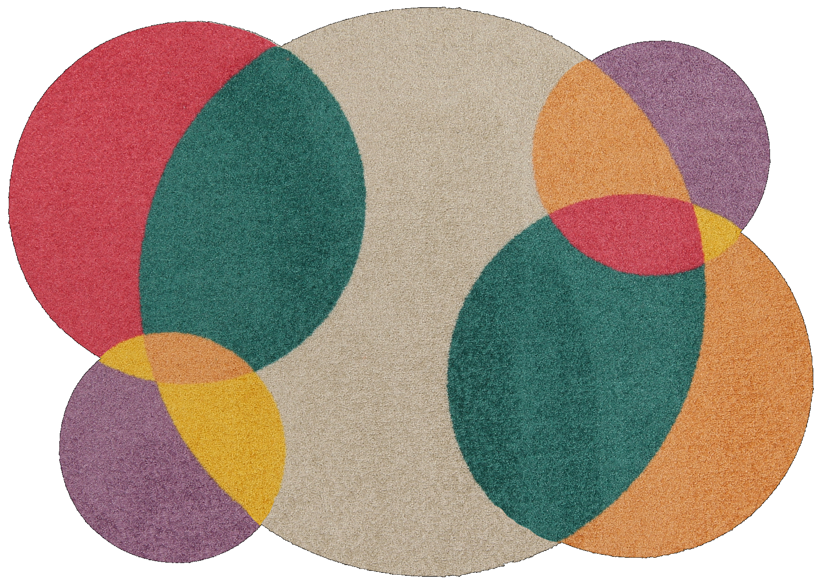 Fußmatte 85 x 120 cm Bolmstad day mehrfarbig randlos