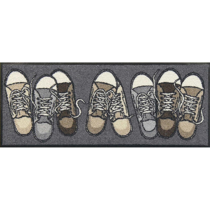 Fußabtreter klein 30x75 Sneakers grau