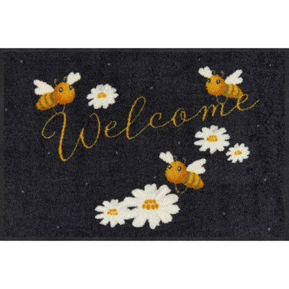 Fußmatte 50x75 Welcome Bees anthrazit