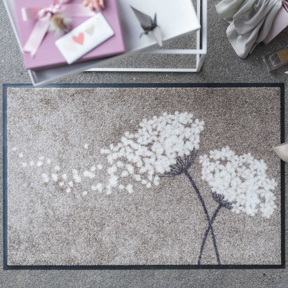 Fußmatte 50x75 Wishfull Blossom taupe beige