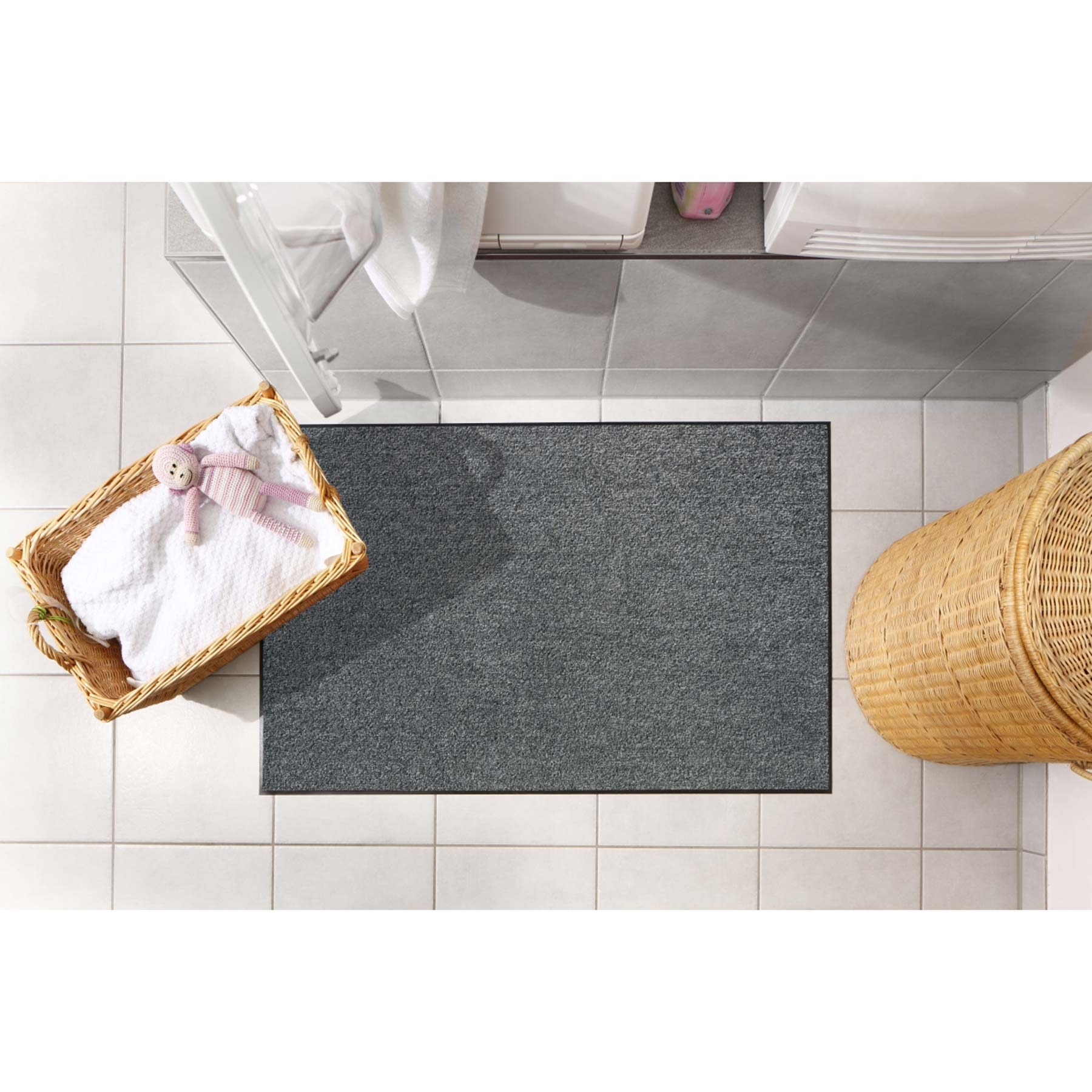 Fußmatte 75x120 Uni anthrazit