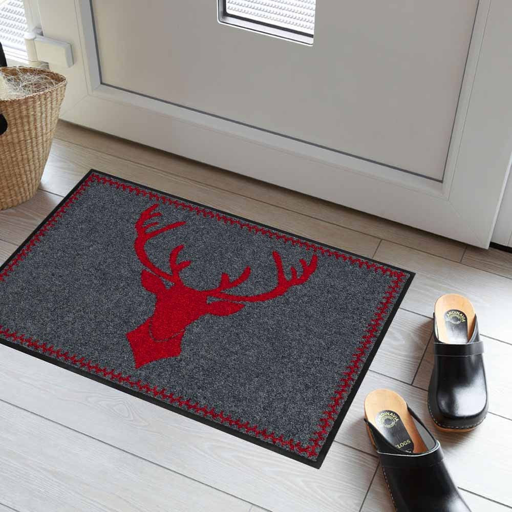 Fußmatte 50x75 Cottage Chic Franz anthrazit