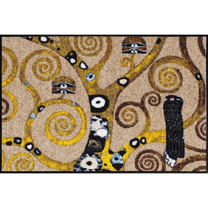 Fußmatte 50x75 Klimt Lebensbaum beige