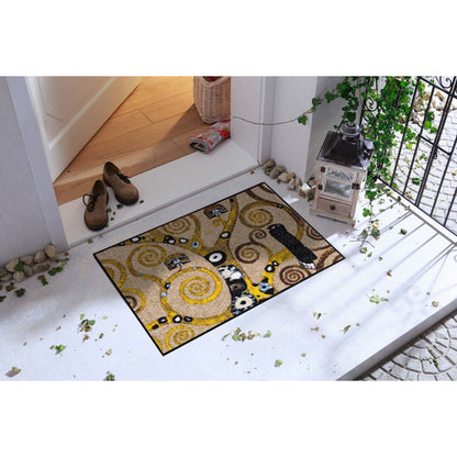 Fußmatte 50x75 Klimt Lebensbaum beige