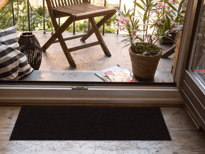 Läufer klein 30x100 Uni Schwarz