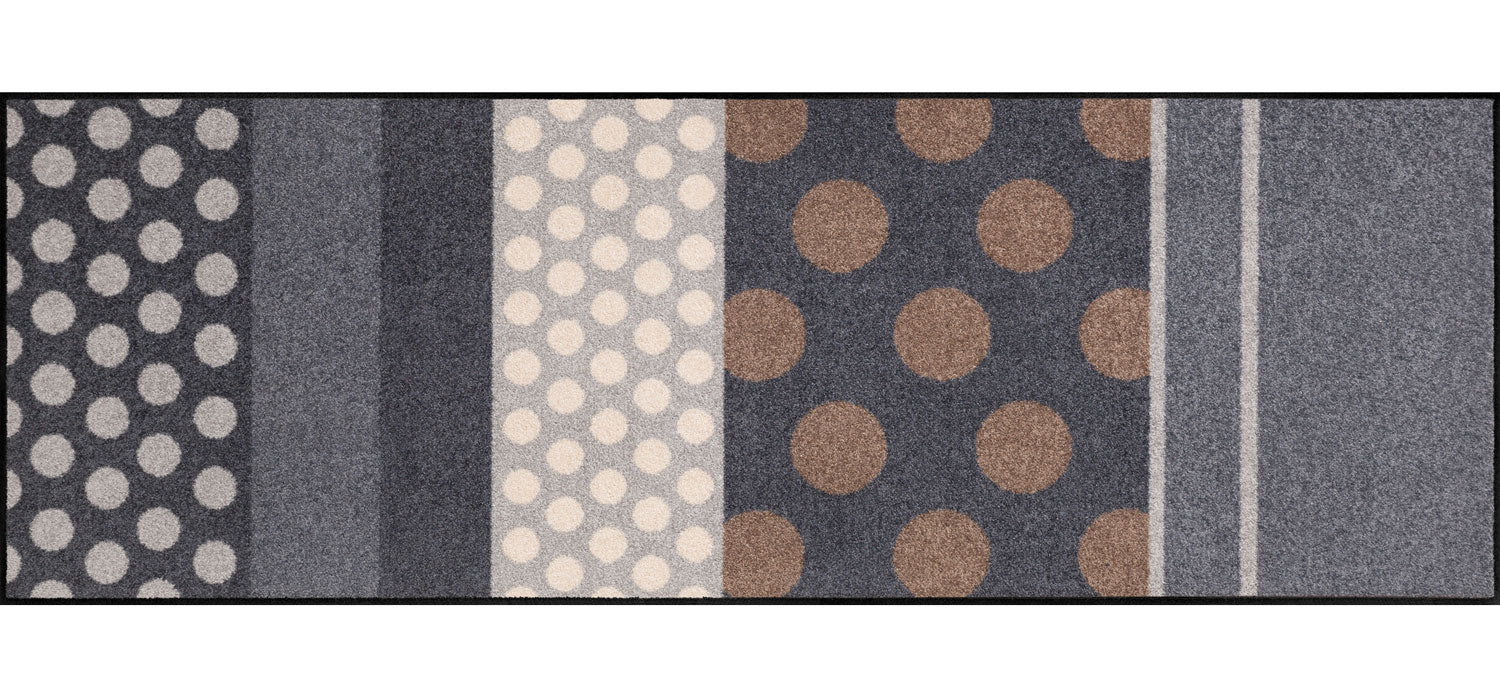 Teppichläufer 60x180 Glamour Dots Grau grau