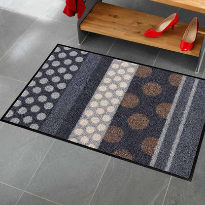 Fußmatte 75x120 Glamour Dots Grau grau