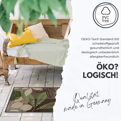 Fußmatte 50x75 Hereingedackelt family beige sand