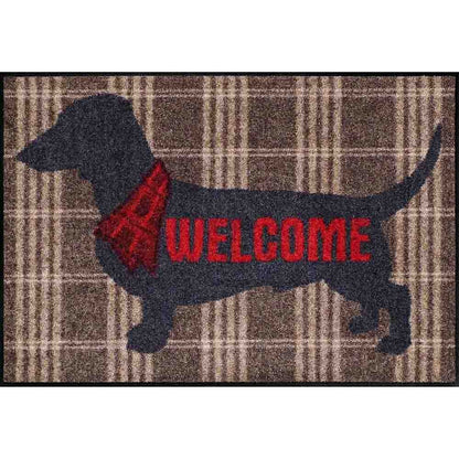 Fußmatte 50x75 Welcome Dog beige
