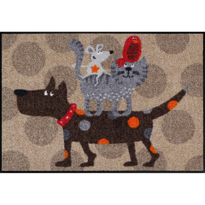 Fußmatte Hund Katze Maus Vogel
