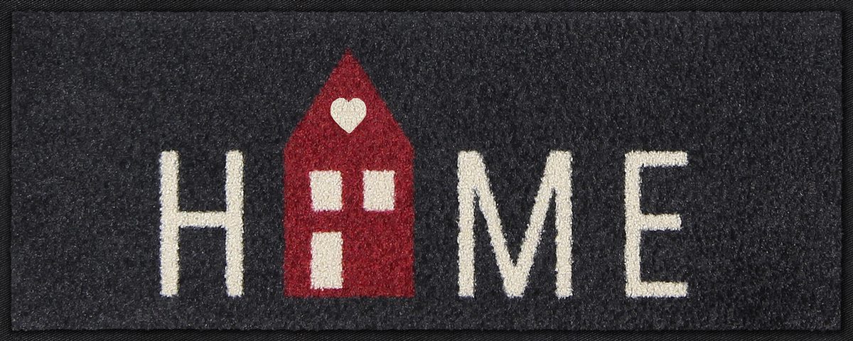 Läufer 30x75  Home House grey-red Orange
