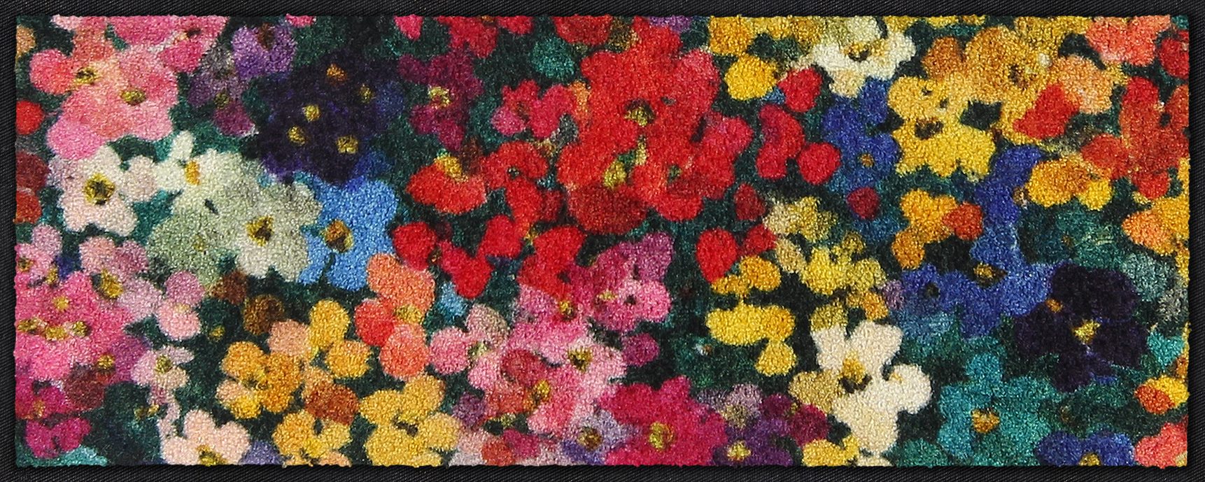 Läufer 30x75  Mille Fleurs Bunt