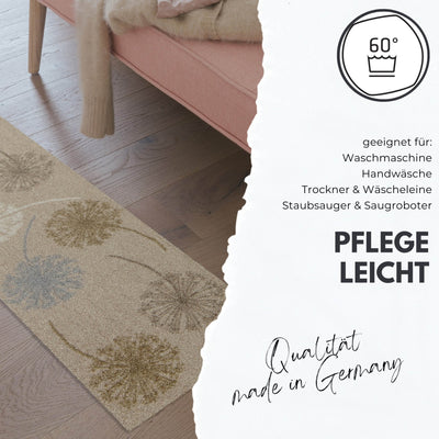 Teppichläufer 75x190 Uni Blaupetrol