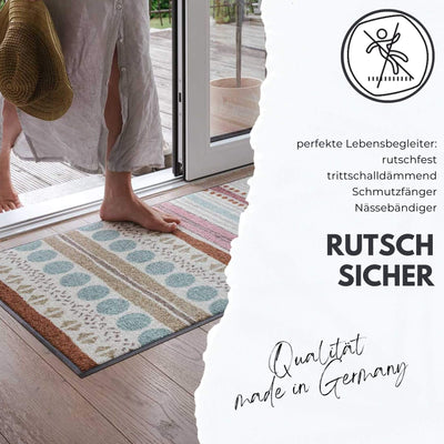 Teppichläufer 75x190 Uni Blaupetrol