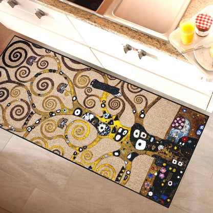 Teppichläufer 75x190 Klimt Lebensbaum beige