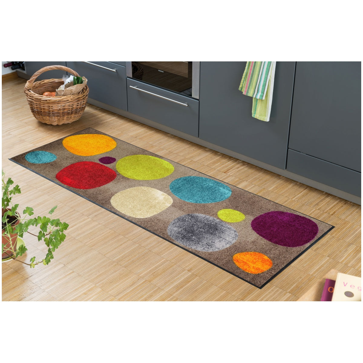 Teppichläufer 60x180 Broken Dots Colourful