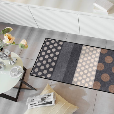 Teppichläufer 60x180 Glamour Dots Grau grau